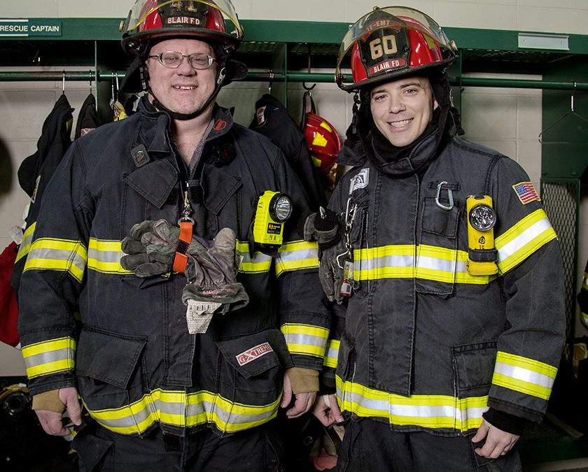 firefighters in uniform