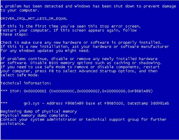Don’t Fear the Blue Screen of Death