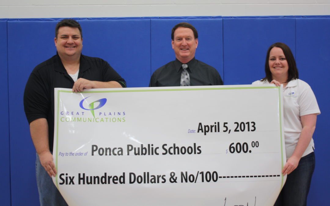 GPC-TV Presents Check to Winner of Winter Sports Contest