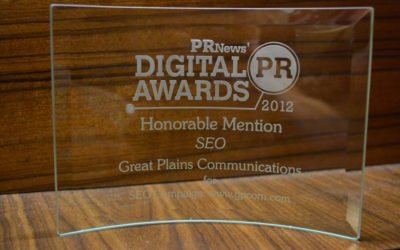 We Are Honorable Mention winners at the 2012 PRNews Digital Awards!