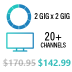 <b>Essential 2 GIG X 2 GIG</b> Starting at $170.95