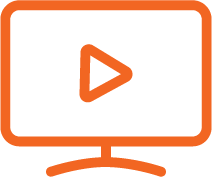 orange tv icon