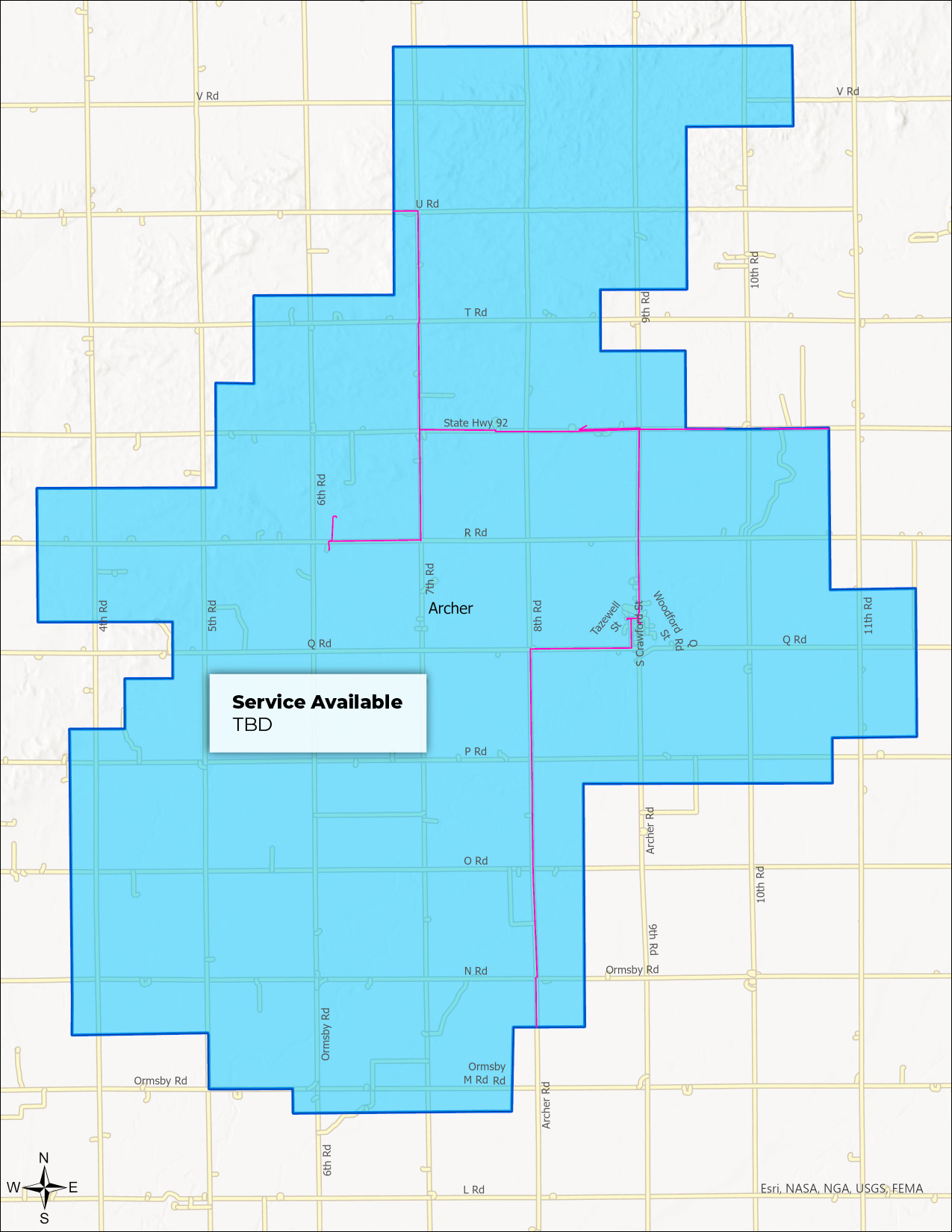 Archer FW Map Archer FW Map