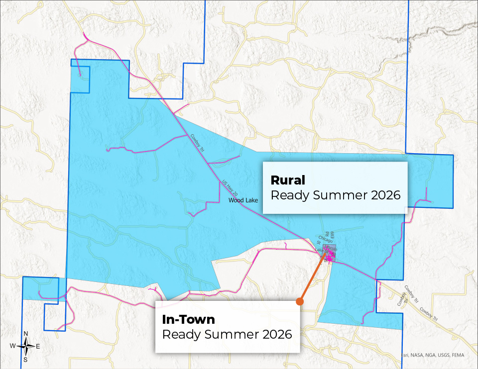 Wood Lake phased map Wood Lake phased map